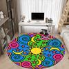1PC Sun Moon Stars Mandala Chair Carpet for Office, Indoor Non-Slip Washable Carpet, Soft Comfortable Mat For Office Room yy250930236