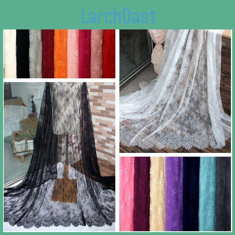 Trim Eyelash 3 Lace Meters Wide 150cm Sewing Colorful Eyelash Lace Fabric Floral Mesh Underwear Lingerie Fabric