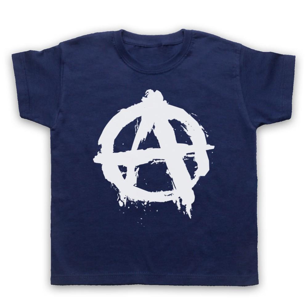 

Логотип Анархии Анархистский Панк-Рок Символ Слоган Музыка Детская Футболка XL