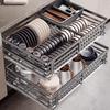 Beifu Carbon Steel Double-Layer Pull-Out Dish Rack