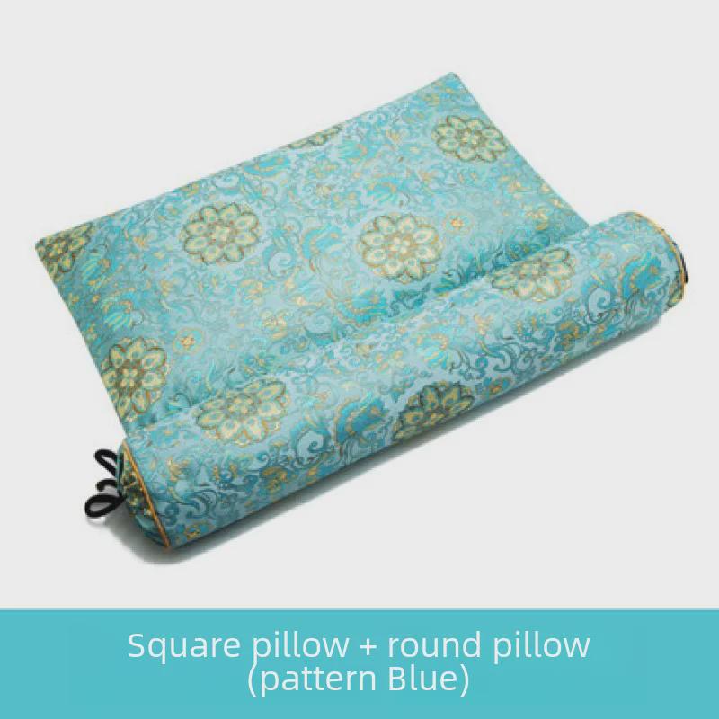 Cervical Pillow for Vertebra Support: Buckwheat & Cassia Seed Sleep Aid, Curvature Corrector Round Pillow
