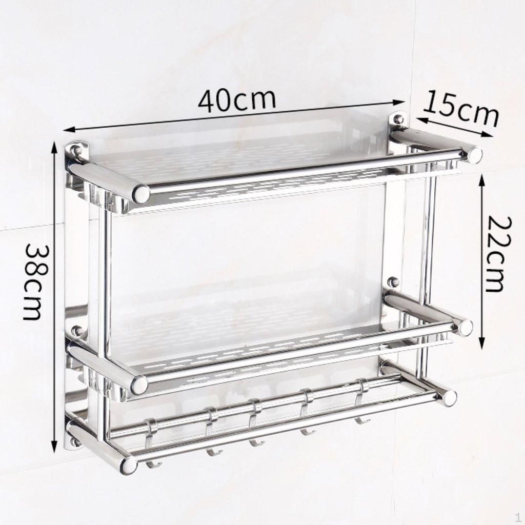 MultiTier Mounted Rack RustResistant Towel Holder Waterproof Bathroom Organizer for Apartment