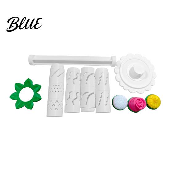 Pottery Flower Molds 9 Sleeve Bloom Shaping Maker Modular Clay Tool with Patterns 3D Printed DIY Stackable Press Molding