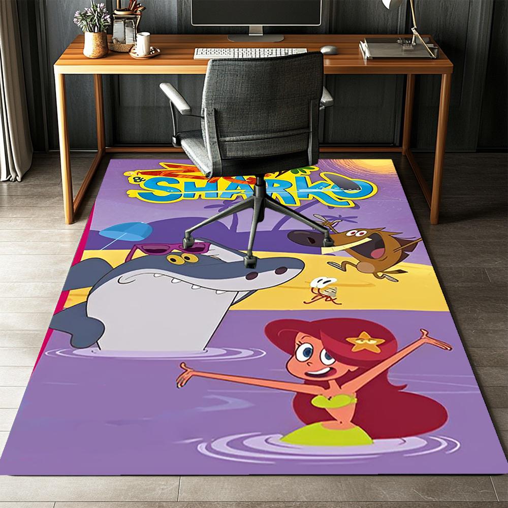 Zig & Sharko Printed Carpet Rug for Office Chair Living Room Bedroom Kitchen Room Decor Gifts
