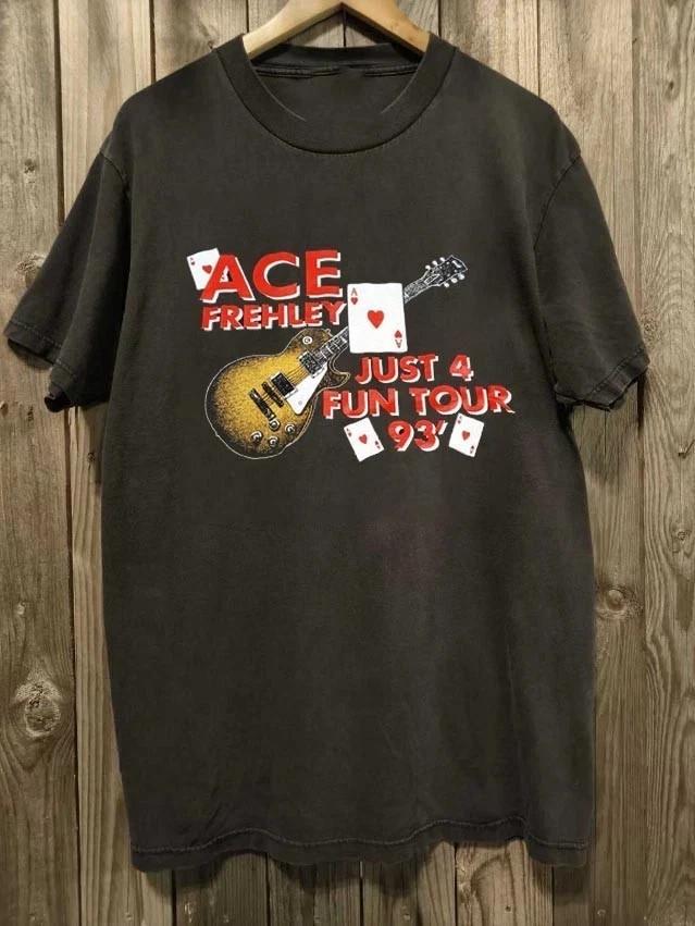 Винтажная футболка Paul Ace Frehley 1993 года Тур Рок-группа S-5XL Унисекс Футболка S