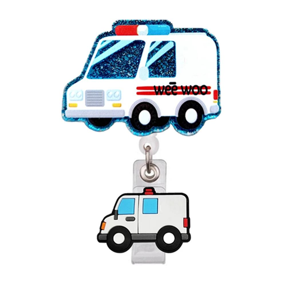 New Acrylic Retractable Nurse Badge Reel Pocket Watches Clip Hang Clockfashion Medical Doctor Id Card Holder Lanyard