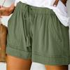 Plus Size Women Casual Loose Shorts Pants Elastic Waist Drawstring with Pockets