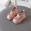 Baby Girls Cotton Boots Children's Autumn Winter Soft Soled Walking Shoes Fashion Flower Sweet Kids Princess Ankle Short Boots