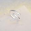 2026 Valentine's Day Gift Love Hug Open Ring Retro Simple Rings Letter Finger Ring Unisex Adjustable Size Ring Jewelry Gift