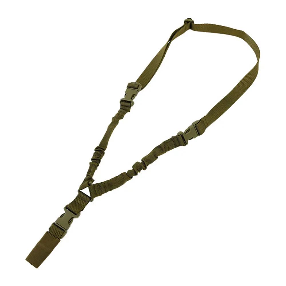 Fashion Adjustable Shoulder Strap Metal Buckle Tactical Gear Elastic Rope Belt Outdoor Hunting Tactical Rope Strap
