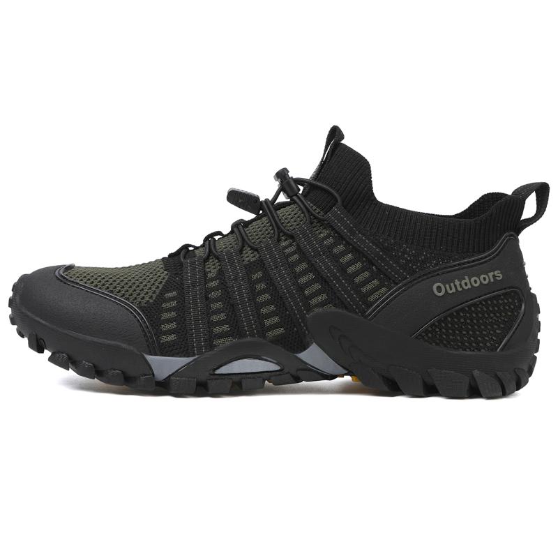 Fashion Pure Stream Shoes Outdoor Casual Climbing Hiking Fishing Shoes Wading Water Camping Thick Sole Mesh Breathable Wading Men Women