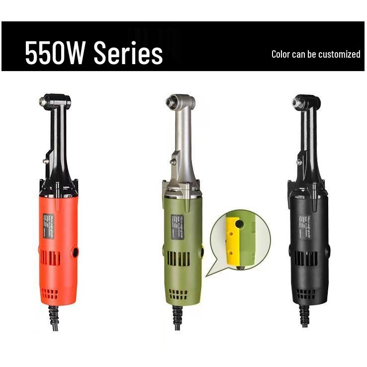 90-Degree Multifunctional Electric Grinder: Seam Polishing, Tile Slotting, and Speed-Control Elbow Tool.