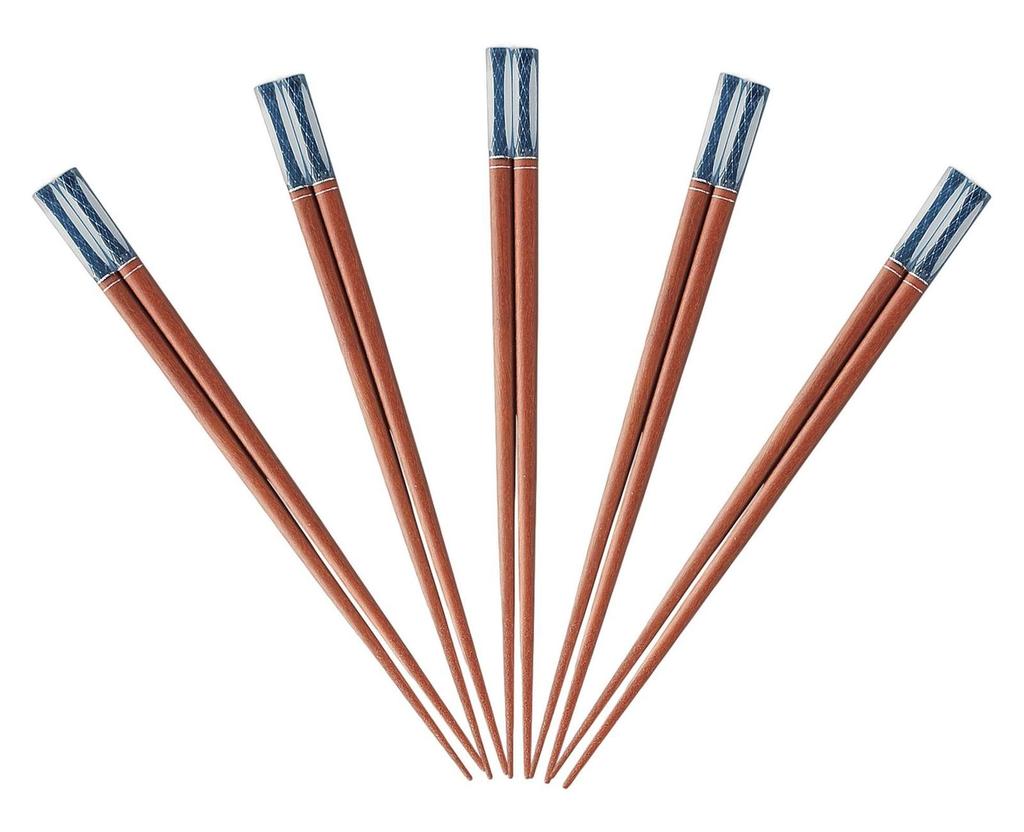 Chopsticks Set of Acrylic Resin and Natural Dishwasher Perfect for Home Bulk Made in J-kitchens 5, Wood, Safe, Guests, Use, Purchase, Japan,
