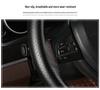 Genuine Cowhide Leather Steering Wheel Cover, Universal Hand-Sewn Design, All-Season Use, New Style
