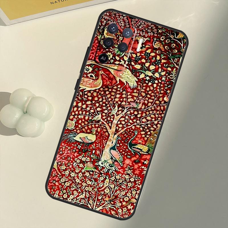 Covor persan cu model floral pentru OPPO A53 A53S 2020 A5 A9 A31 A52 A72 A94 A74 A54 A83 A91 A93 A16 A15 Coche din spate