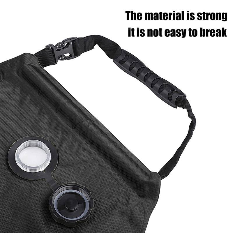 1 Stück Wasserbeutel 20L Outdoor Camping Wandern Solardusche Beutel Heizung Campingdusche Klettern Trinkrucksack Schlauch Umschaltbarer Duschkopf