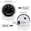 ZMFJH 30-200KMH Speedometer Auto Car 7 Color Backlight Analog Pulse Signal 85mm Speedometer Gauge with Holzer Sensor M16X1.5