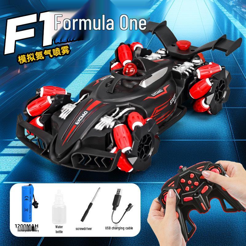 High-Speed Remote Control Racing Car with Lights & Music for Kids - 2.4G Charging F1 Drift Toy