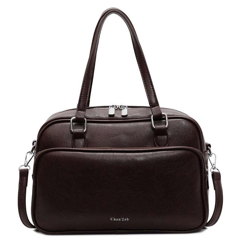 Large-Capacity Bag For Women, Simple Underarm Bag, Foreign-Style Shoulder Bag, Textured Briefcase For Women