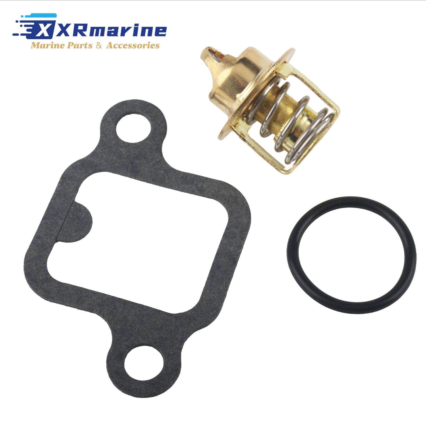 Thermostat Service Kit W/ Gasket 3852096 Compatible With Volvo Penta 3.0 L Stern Drive Replaces 3853799 982554 778064 18-3621 3853799
