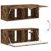 Wall Mounted TV Cabinet Smoked Oak 78.5 x 31 x 29.5 cm