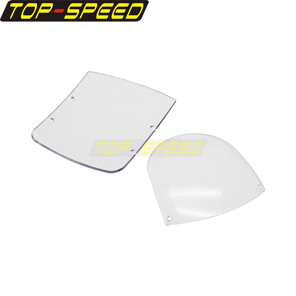 Quarter Fairing Swap Out Screen Front Headlight Fairing Windshield Replacement Windscreen for Harley Dyna Sportster XL 883 1200