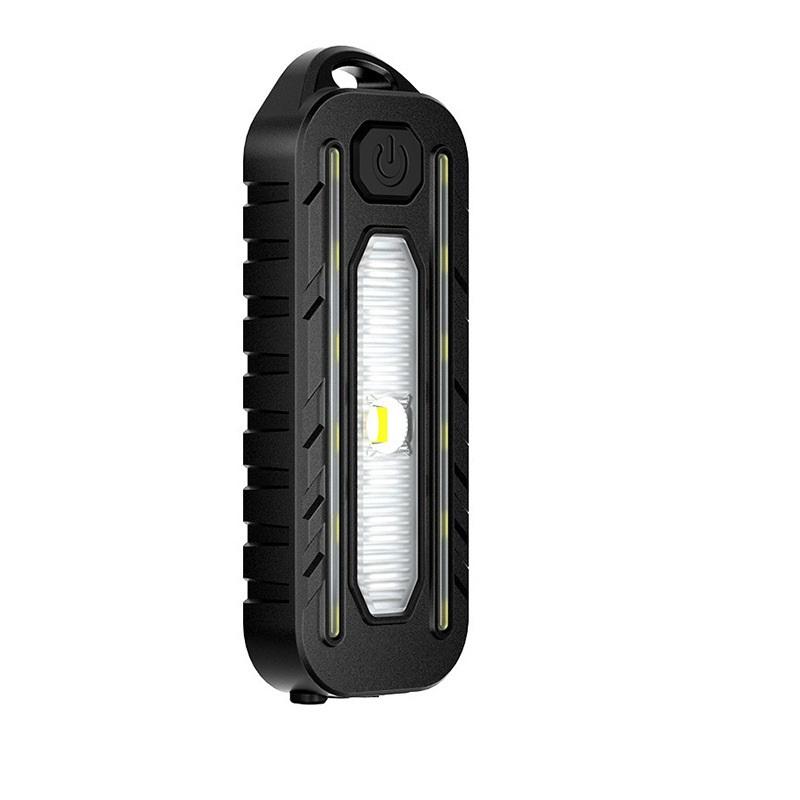 

Светодиодный фонарик с USB-зарядкой, рабочий фонарь-брелок, фонарик для полиции, наплечный зажим, предупреждающий мигающий свет, уличный фонарь