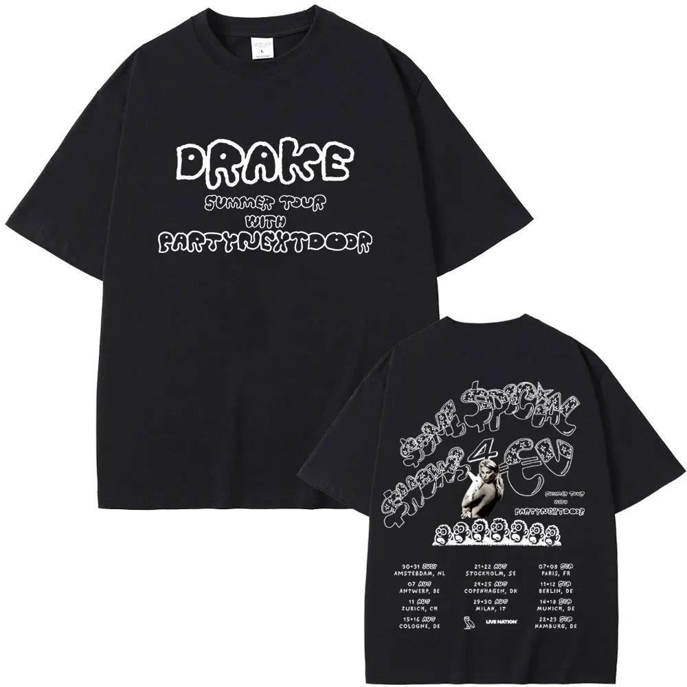 Rapper PARTYNEXTDOOR Drake Alcune Canzoni Sexy per Te SSS4U 2025 Magliette Stampate Uomo Donna Moda Vintage Hip Hop Magliette Oversize