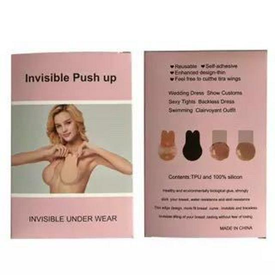 

Silicone Rabbit Ear Lift Pasties: Anti-Sag, Invisible Push-Up Breast Covers for Women L-XL 11CM
