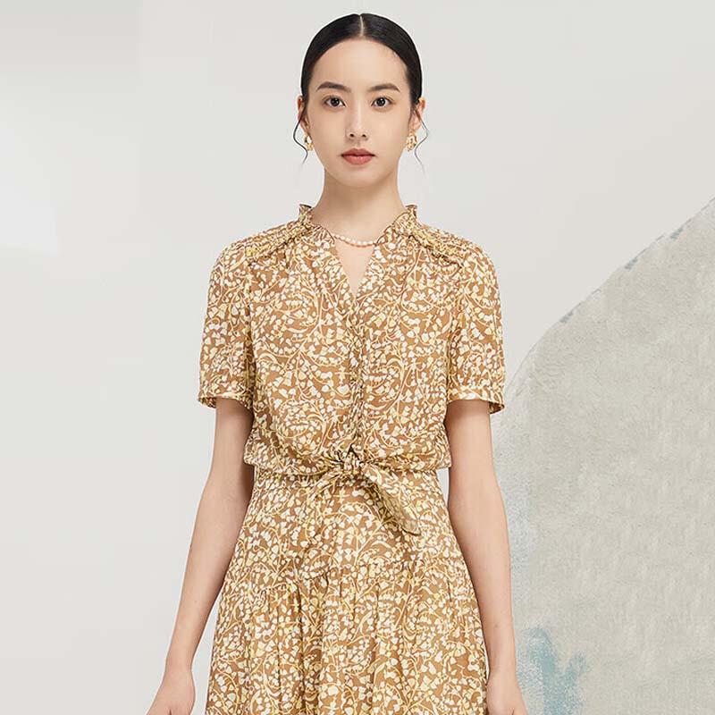 JESSIE Ruffled Floral Blouse