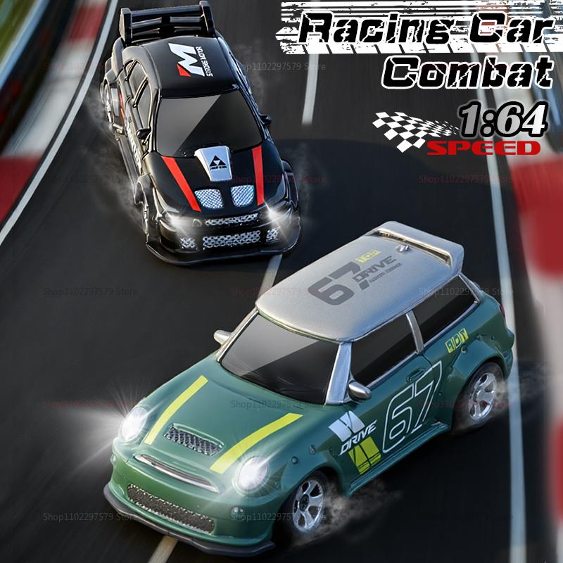 New 4WD 2.4GHz RC Drift Car Mini Palm Racing Model Desktop Toy 1:64 Scale Remote Control Car Gifts For Kids Boys And Beginners