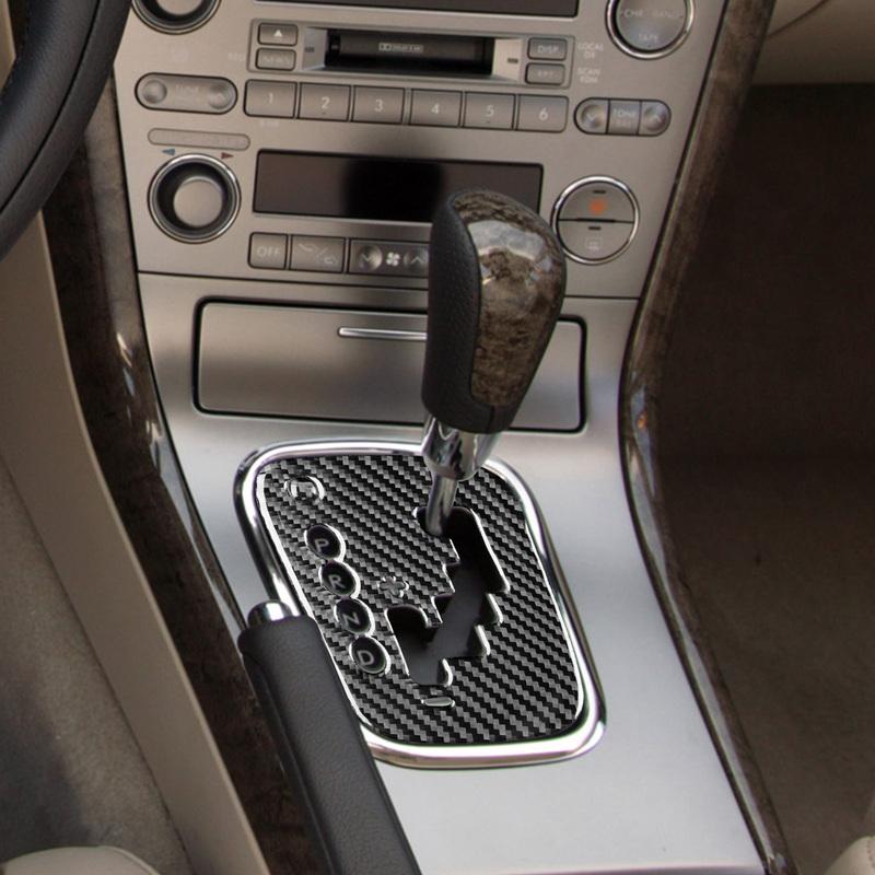 Für Subaru Legacy/Outback 2005-2009 Karbonfaser Aufkleber Schaltkulisse Abdeckung Zierleiste Innenraum Styling Dekoration Zubehör