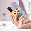 For Xiaomi Redmi 12C 4G/Redmi 11A 4G Case with IMD Marble Flower Pattern TPU Mobile Back Cover