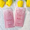 50pcs Bowknot Gift Box Sealing Stickers Rose Pattern 60*120mm Sealing Labels DIY Crafts Decorative Labels Bow Stickers