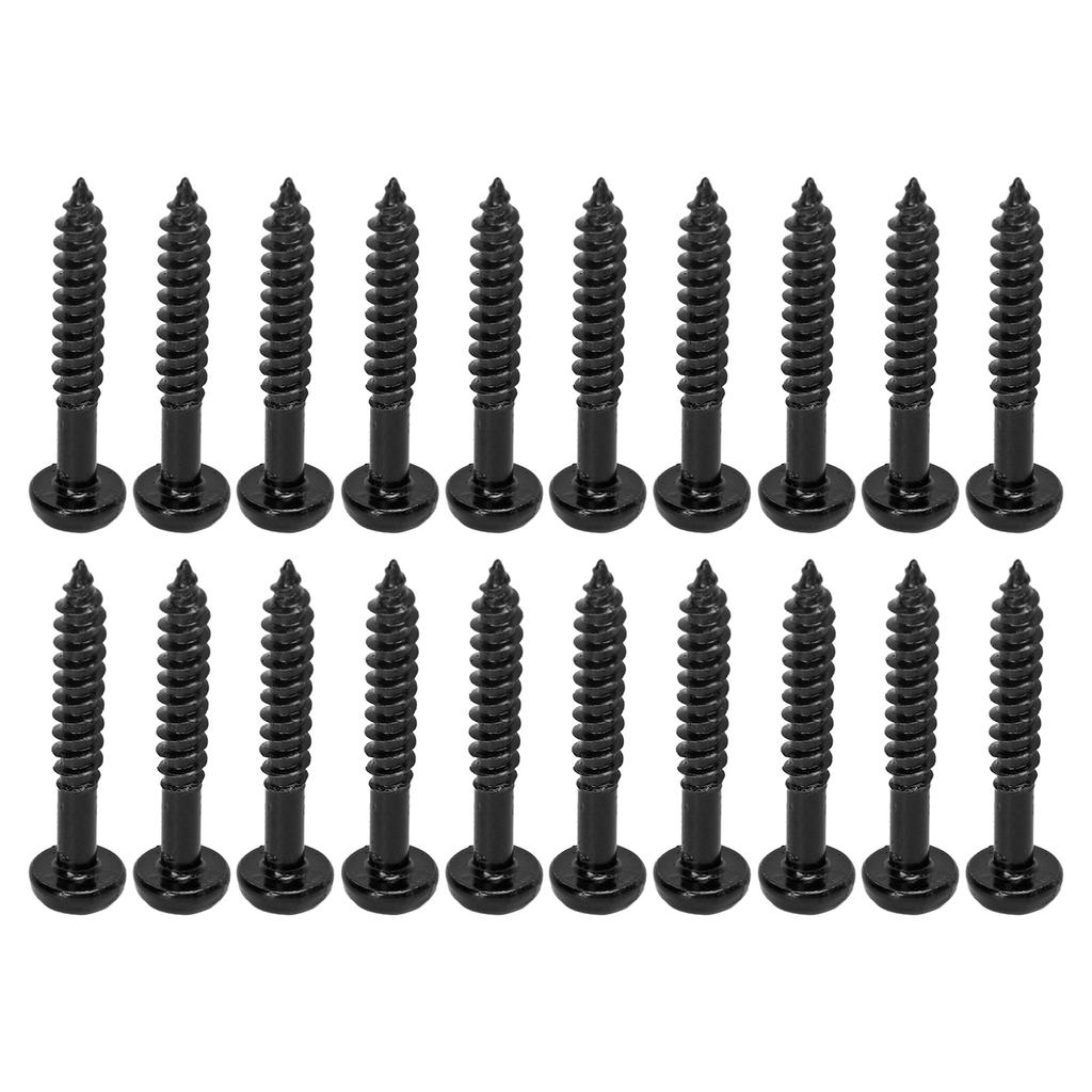 20 Pcs Pickup Mounting Screws Metal High Strength Replacement Electric Guitar Bass Pickup Screw