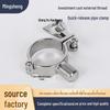 Stainless Steel Quick-Release Precision Pipe Clamp with Hand-Tightened Nut and U-Bolt