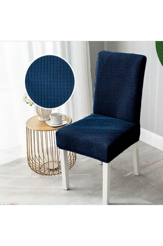 

Mosimoso Home Чехол на стул Моющийся лайкра Гибкий эластичный чехол на стул темно-синий