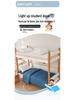 Brushed Dorm Bunk Bed Three-Piece Set: Pillow, Quilt & Mattress