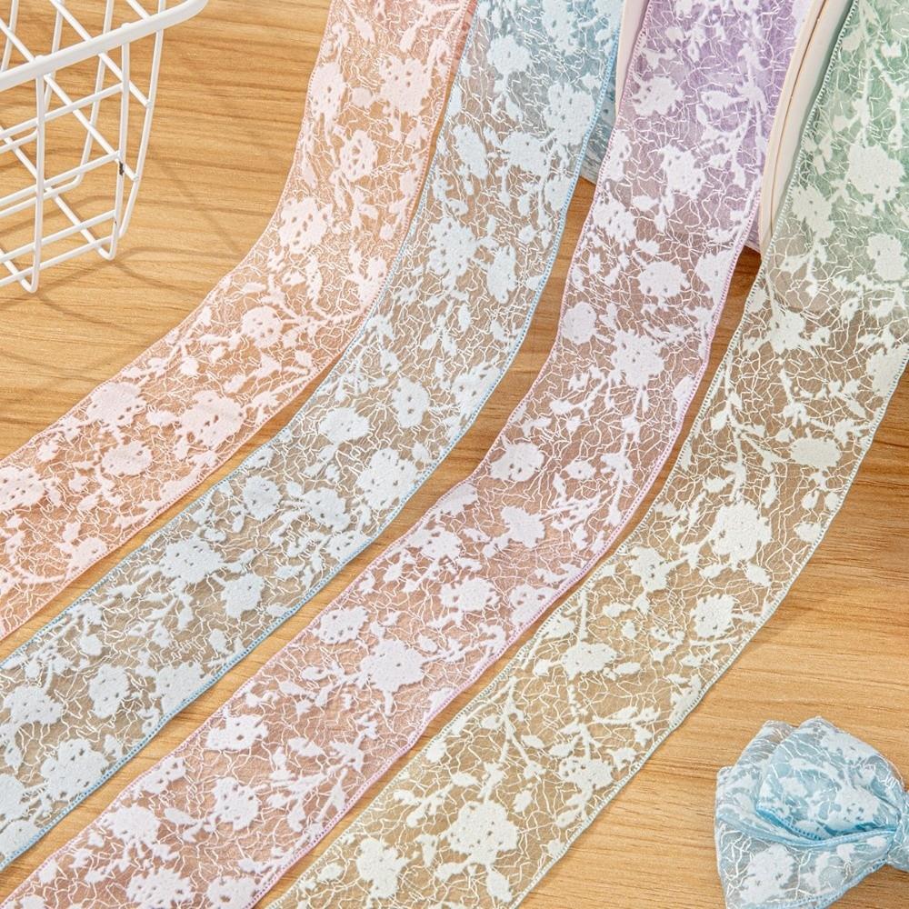 5cm Hollow Lace Ribbons 10 Yards Gifts Packaging Material New Chiffon Ribbon