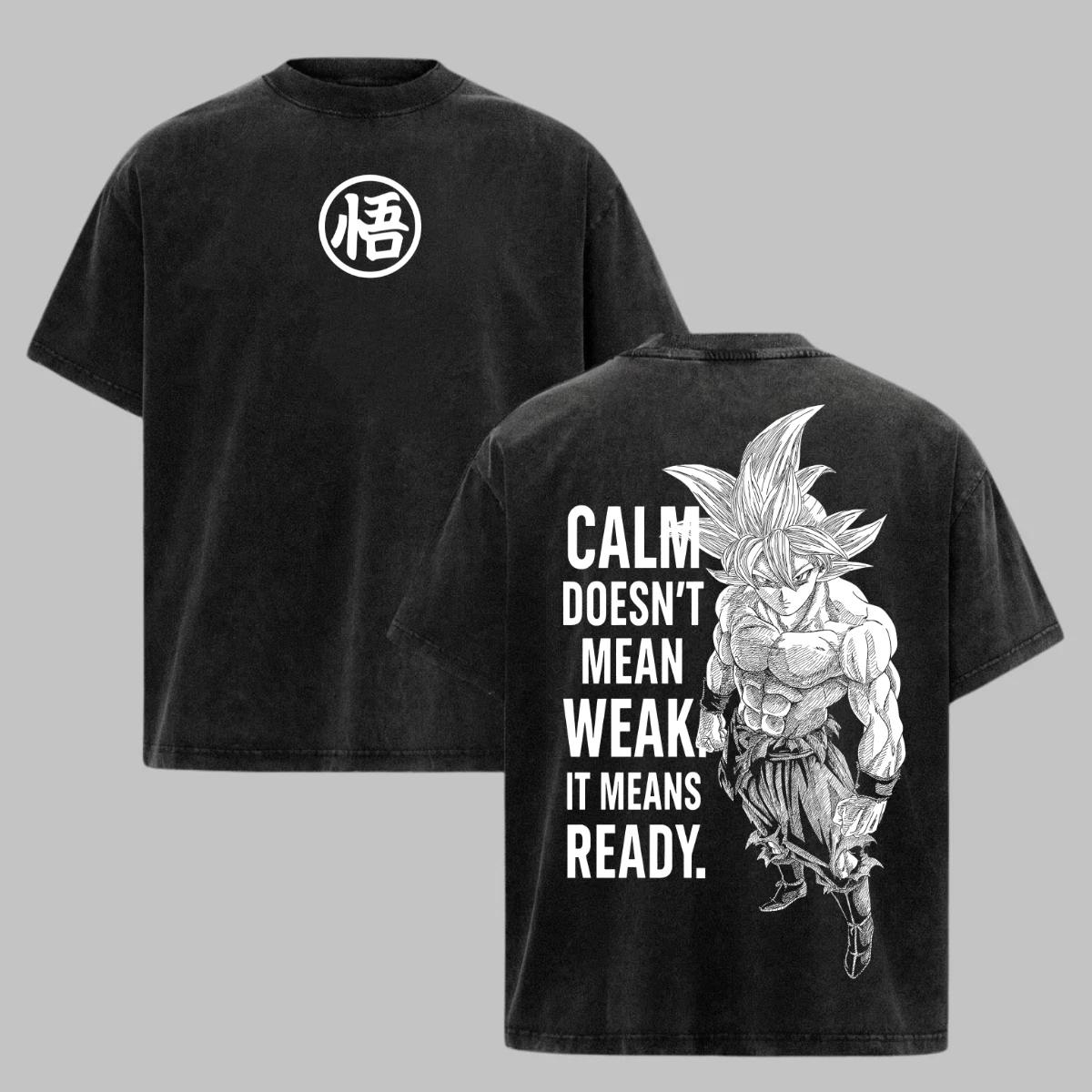 

Retro Vintage Goku Shirt Dragon Ball Acid Washed Tee Anime Graphic Top Men Gift 2XL