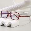 Korean square simple plastic reading glasses for men and women fashion trendy anti blue light Eyewear
