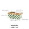 350ML 1set of Country-style Ceramic Butter Box, Retro Home Kitchen Cheese Butter Refrigerated Box, Butter Dish, Gift Storage Box