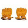 AntiScald Gloves High Temperature and Fire Resistance Protective Gloves for Camping Barbecue(Yellow