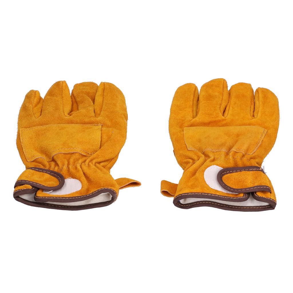 AntiScald Gloves High Temperature and Fire Resistance Protective Gloves for Camping Barbecue(Yellow