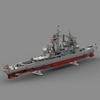 MOC Ticonderoga - CG-72 USS Vella Gulf Buliding Blocks US Ticonderoga Destroyer Bricks Model Assembly Toys Kids Birthday Gifts