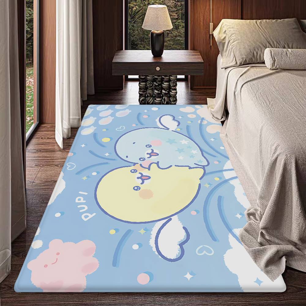 Cute Mamegoma Room Mats Anti-slip Absorb Water Long Strip Cushion Bedroon Mat Household Carpets