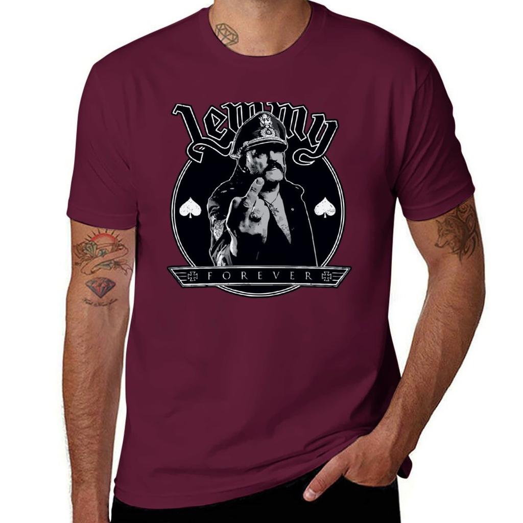 Lemmy Forever T-Shirt Graphics Anime Clothes Plus Size Tops Mens Vintage T Shirts