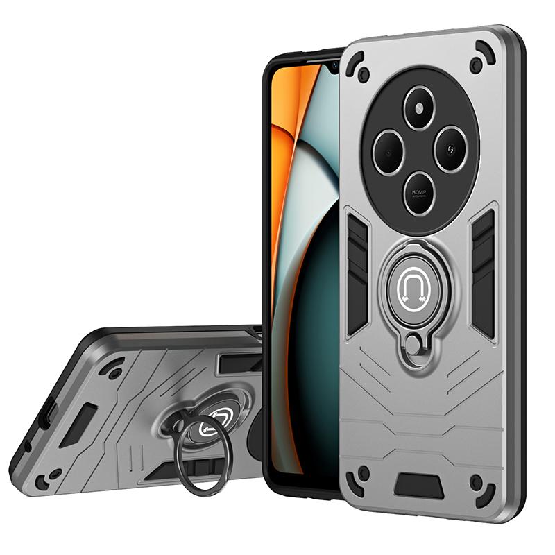 Pro Redmi 14C Nárazuvzdorný Pancéřový Držák do Auta Magnetický Prsten Kryt Telefonu Pro Redmi 14C Pouzdro Chránící Fotoaparát Pro Redmi 14C Pouzdra Fundas