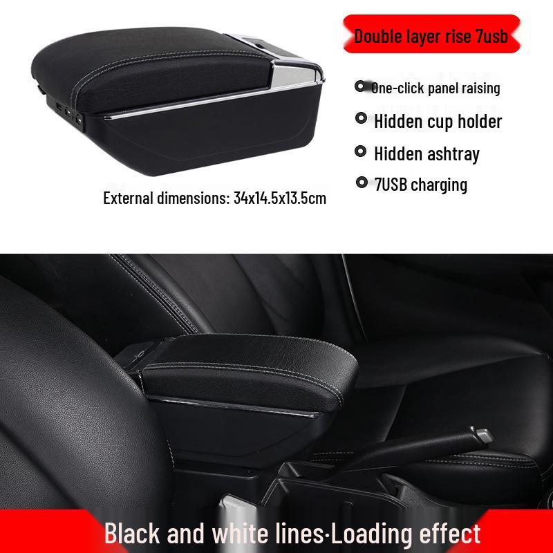 Compatible with 2018 Ford EcoSport - Central Armrest Box