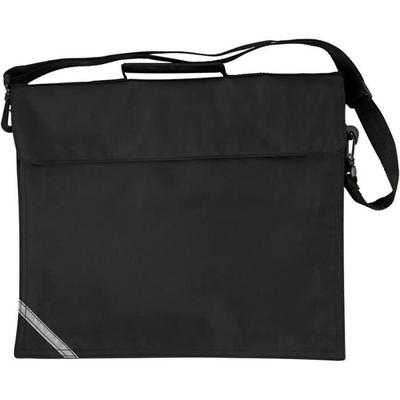 Schoolbag - 36x31 Cm - Waterproof - Black - With Removable Pencil Case